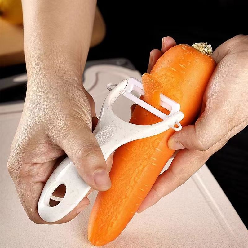 Kitchen dormitory wheat straw kitchen knife chef knife fruit knife melon Planer cutting board knife set knife treasure food supplement knife factory wholesale