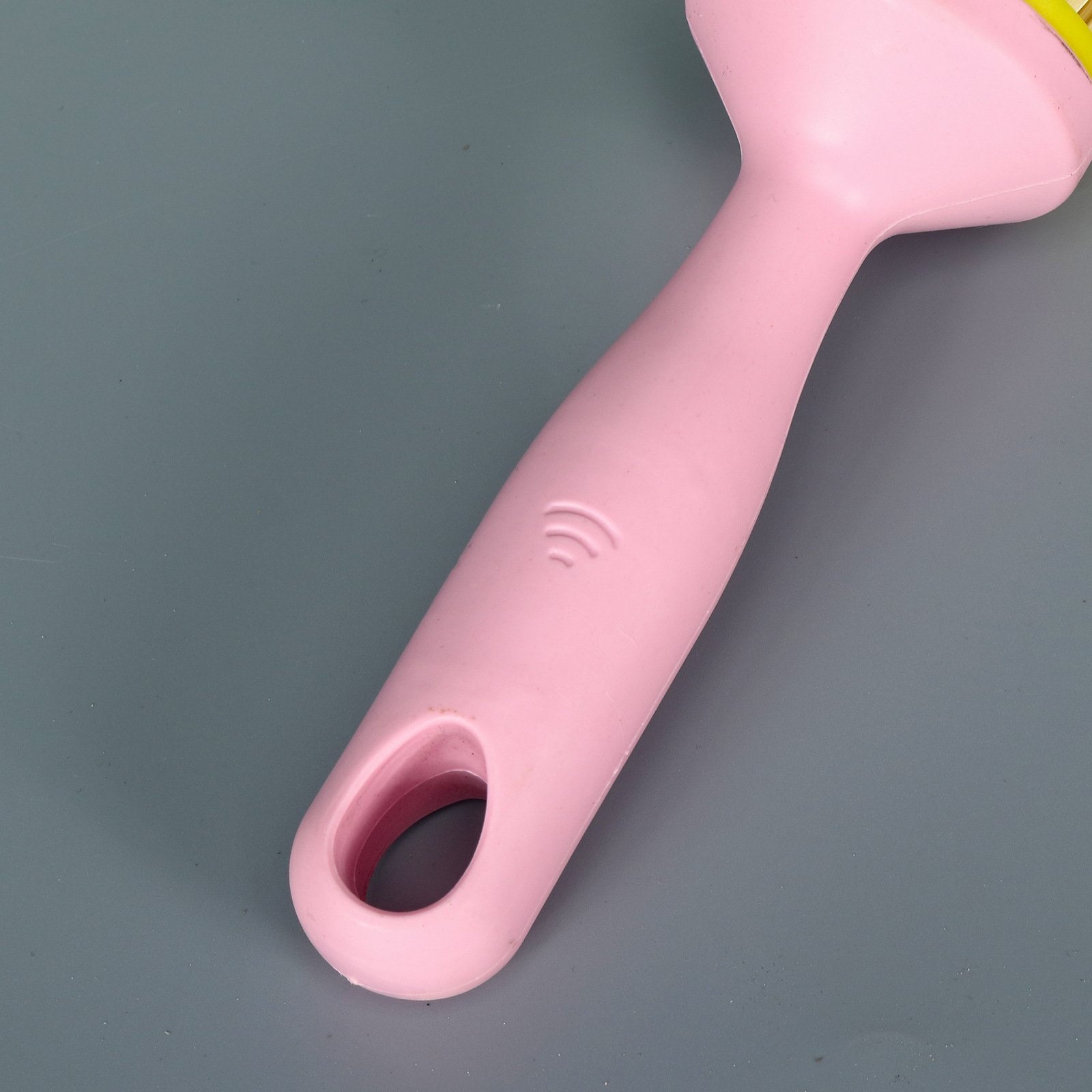 Household cylindrical plastic long handle pot brush kitchen stove bowl cleaning descaling brush gap cleaning ash sweeping pot brush