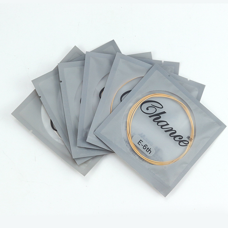 Set of 6 Brass Strings for Acoustic Guitar, Including Single Strings for the 1St, 2Nd, and 3Rd Strings