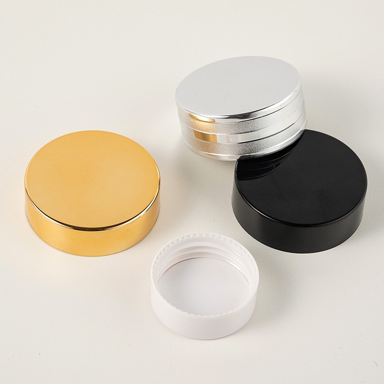Manufacturer Supply Cream Lid Cosmetics Injection Molded Lid Aluminum Lid Face Cream Eye Cream Sub-bottle Lid Can Be Printed with logo