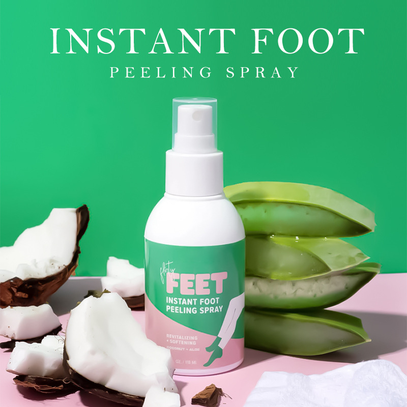 Wow Customized Instant Foot Exfoliating Dead Skin Spray Feet Instant Foot Peeling Spra