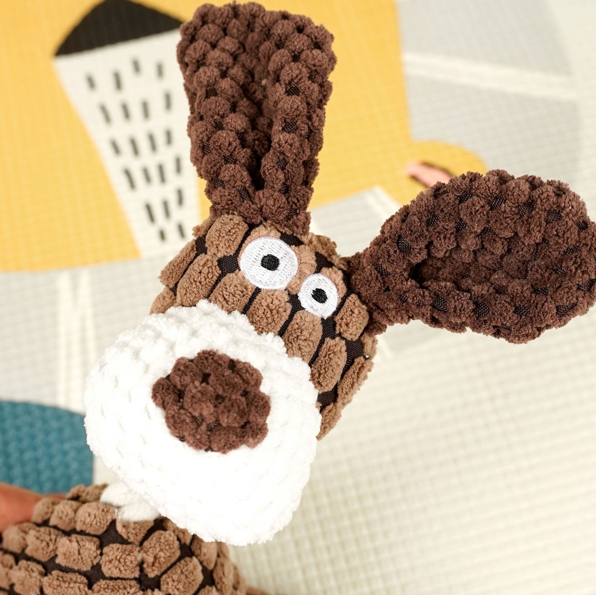 Pet Dog Cotton Rope Molar Bite Resistant Cat Toy Plush Sound Interactive Cat Toy Dog Products Wholesale