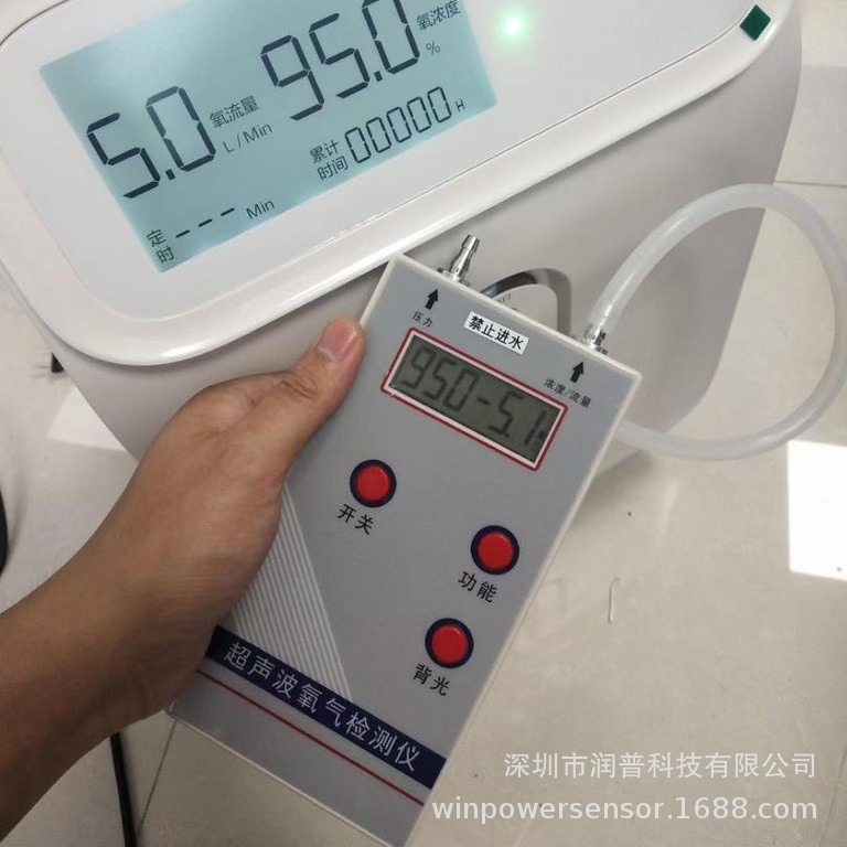 Rp-01 Oxygen Detector 21%-95.6% Concentration 0-10L (20L) Flow Rate 0-100Kpa Pressure Detection