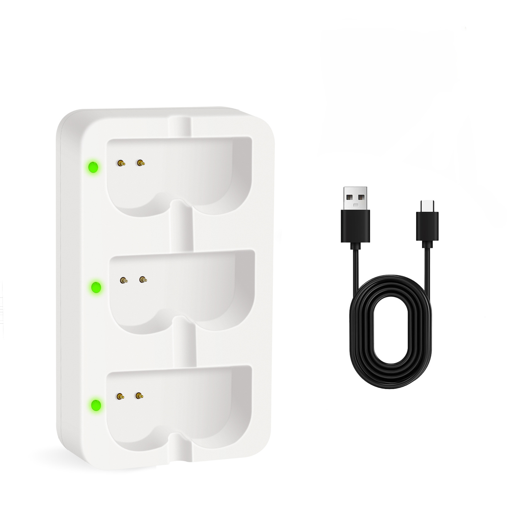 Suitable for Ring Doorbell Battery Charger Ring Battery Ring Doorbell Camera Battery Three-Charge Charger V4