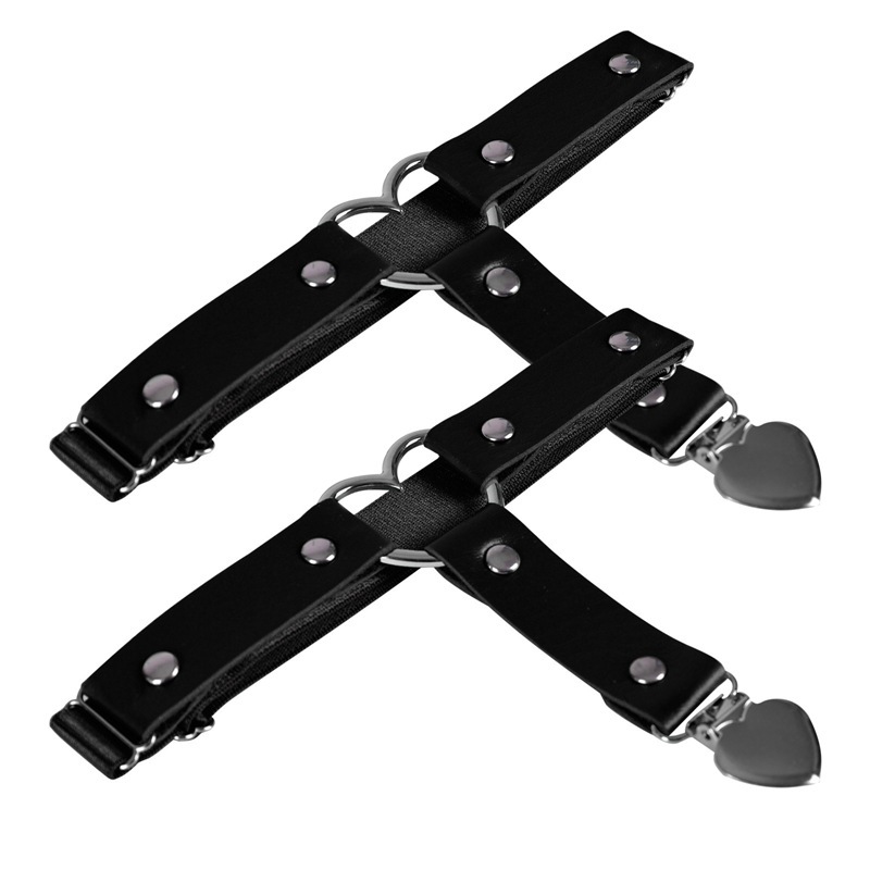 Европейский и американский кросс-бодер панк Харадзюку персонализированный кожаный ручной работы простой панк хип-хоп кольцо для ноги пояс для чулок