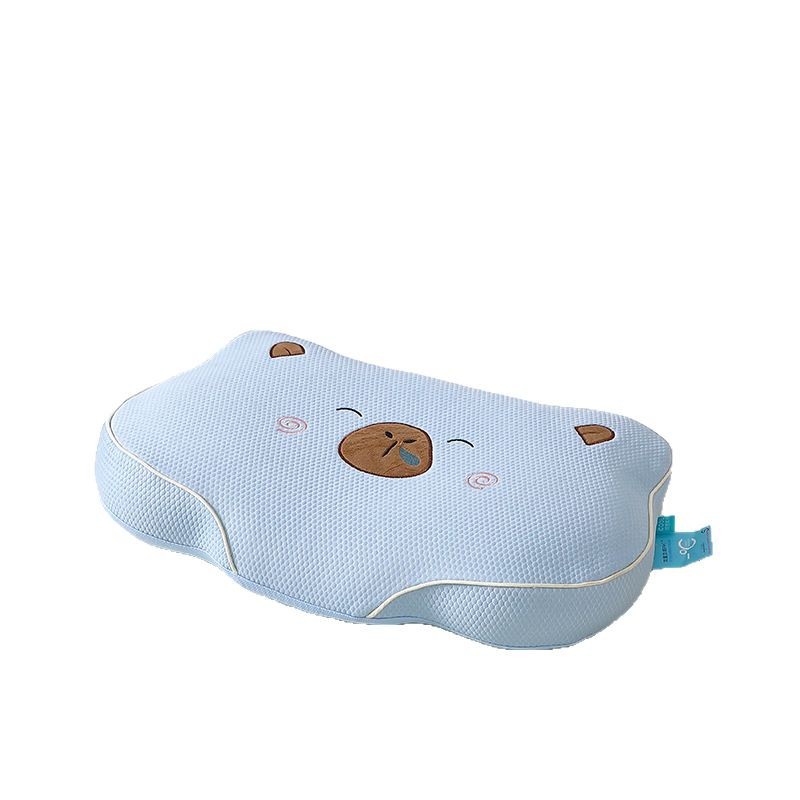 Cool feeling bean pillow memory cotton cervical pillow ice silk buckwheat double-sided memory cotton bean nap pillow core