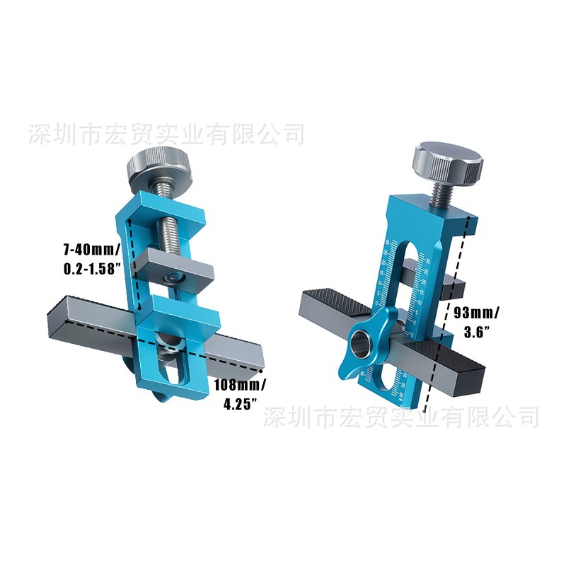 2-in-1 DIY Cabinet Door Installation Aid Aluminum Alloy Cabinet Door Rebounder Punch Wardrobe Wall Cabinet Leveling Tool