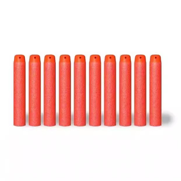 7.2cm Toy Gun Hollow Soft Bullet Foam Soft Bullet EVA Elite Hollow Head Soft Bullet Bullet Multicolor