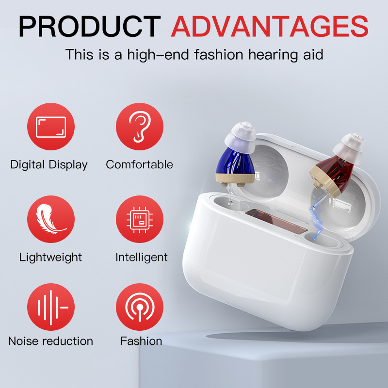 Gumi hearing aid for the elderly digital auxiliary listening sound amplifier sound collector charging bin accessories hearing aid