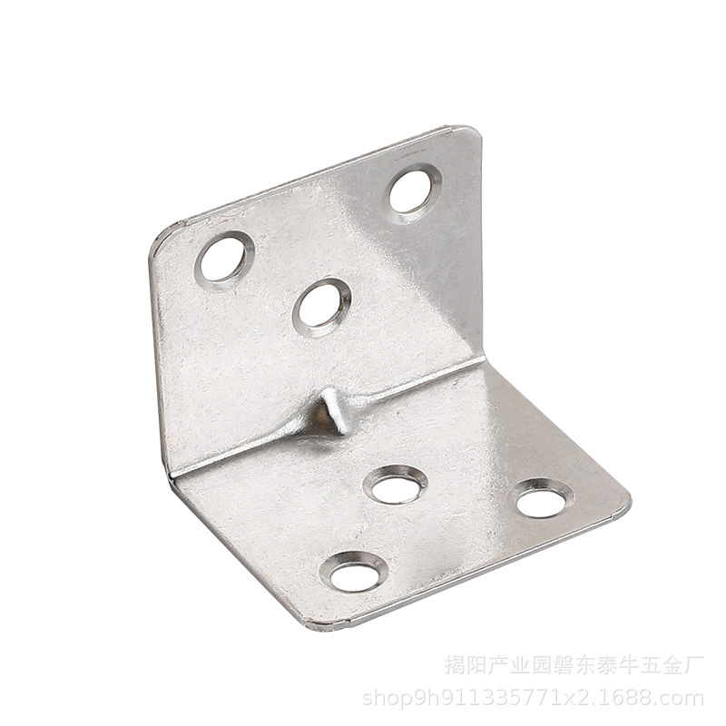 Thickened Stainless Steel Angle Code Right Angle Bracket Laminar Bracket Furniture Reinforcement Connector Toilet Partition Film Angle Iron