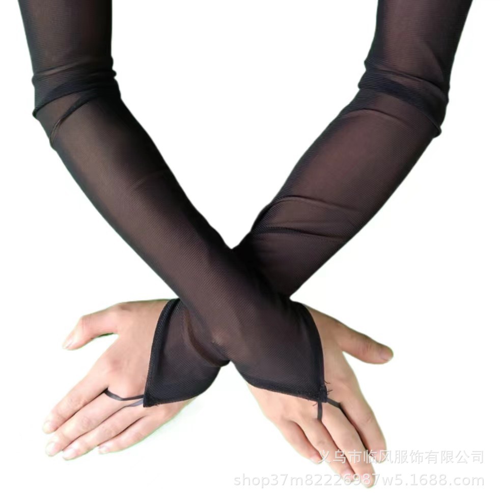 Длинные кружевные перчатки с стразами для диско, оптовая продажа