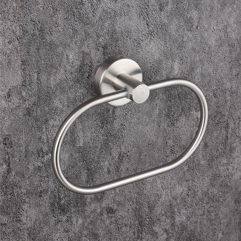 Stainless Steel Bathroom Hardware Kit Tissue Rack Bathrobe Hook 24 Inch Towel Rod Black silver Set of Seven