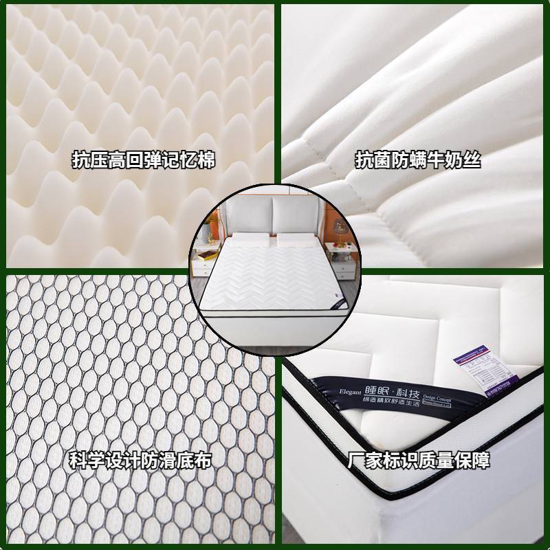 Four Seasons Mattress Floor Bed Household Double Thickened Student Dormitory Single Tatami Sponge Mattress Foldable Floor Bed