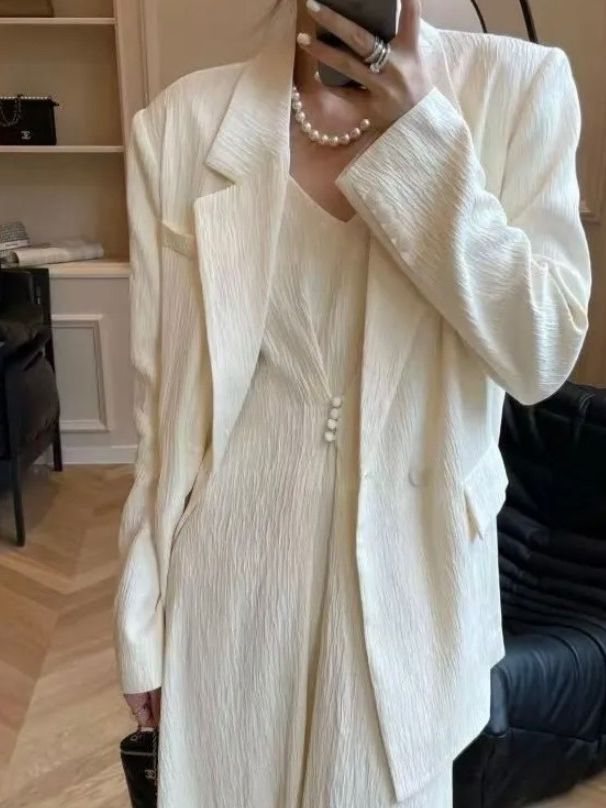 [spot] large size women's suit slightly fat mm condole belt dress suit jacket spring and autumn slim two-piece 5022