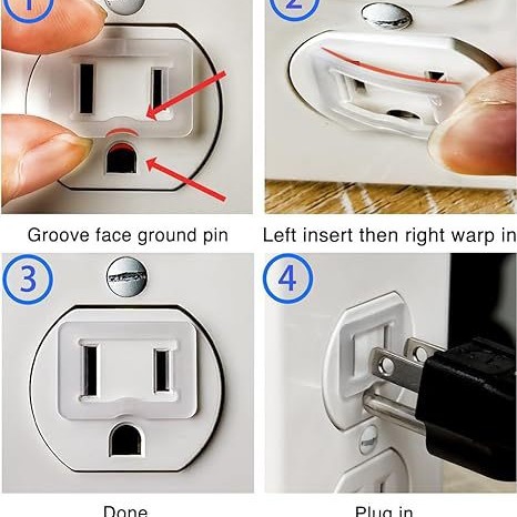 American Standard Fastening Socket Conversion Cover American 2-Pin Socket Converter Americanocket Converter