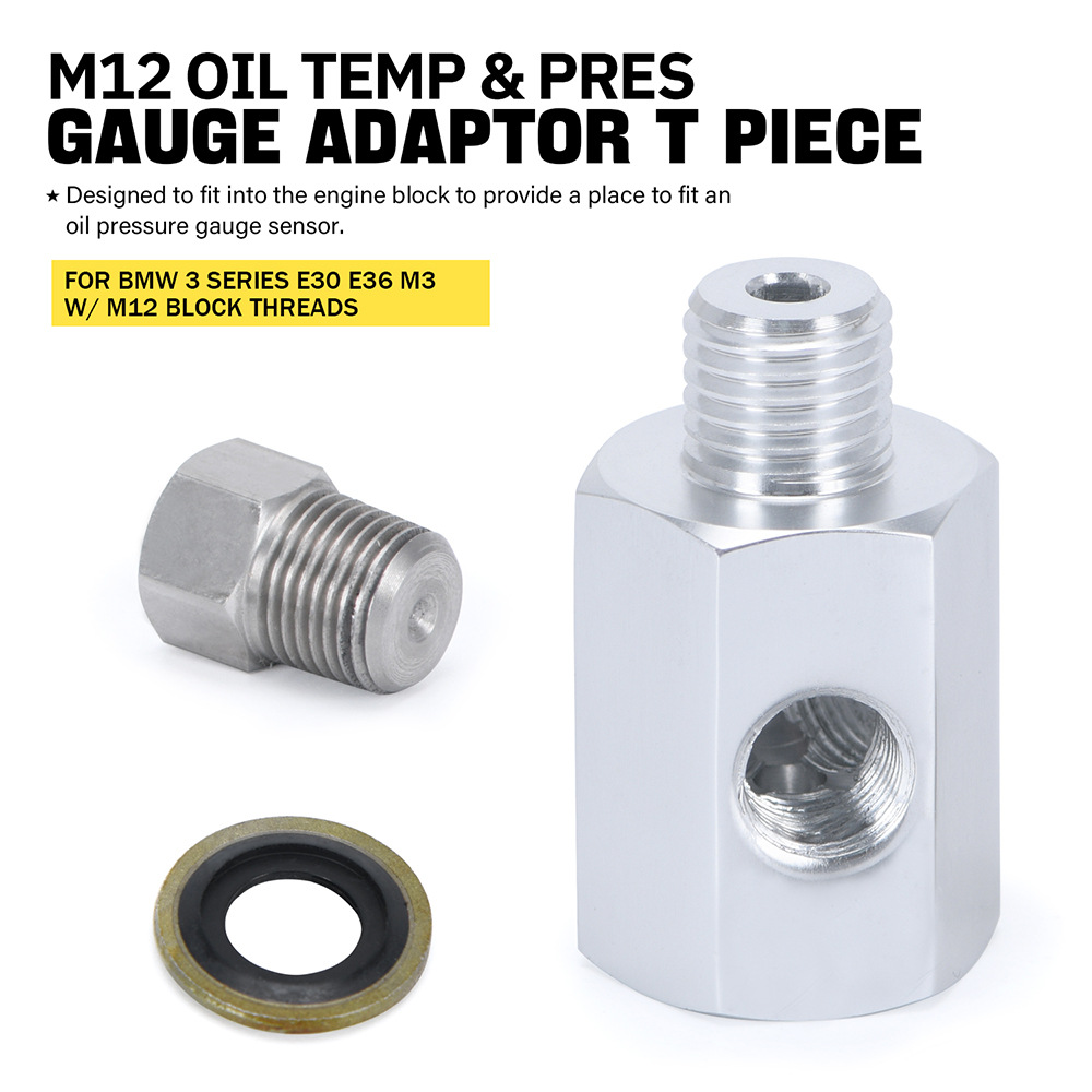 Oil PrEssurE GaugE Joint Hydraulic Joint Aluminum Alloy Quick ConnEctor SuitablE for Bmw 3 SEriEs E30 E36