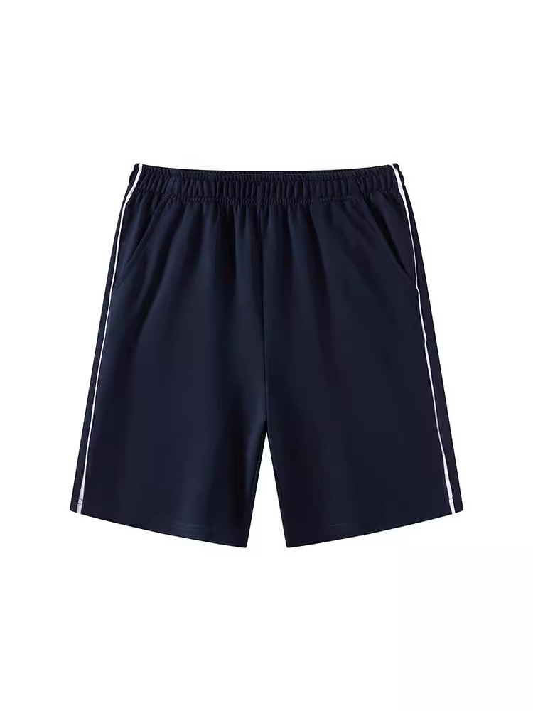 High School Student Uniform Shorts, Navy Blue Primary and Secondary School Students, One Pair of Two Pure Color School Uniform Pants for Men and Women, Five-Point Cropped Pants