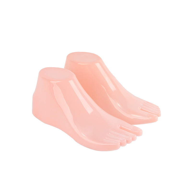 Clothing Props shop Women's hollow foot mold adult pink transparent display foot mold sandals shoe mold shoes shop shoes
