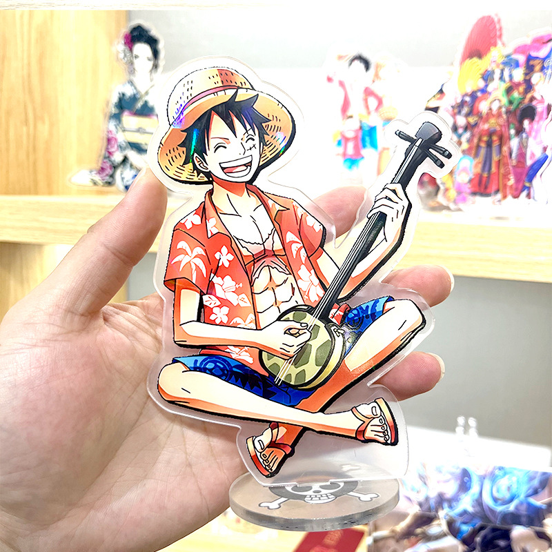 Acrylic Humanoid Standing Sign Animation Ornaments Cartoon Star Standing Sign Laser Flashing Red Game Two-Dimensional Wholesale Printing