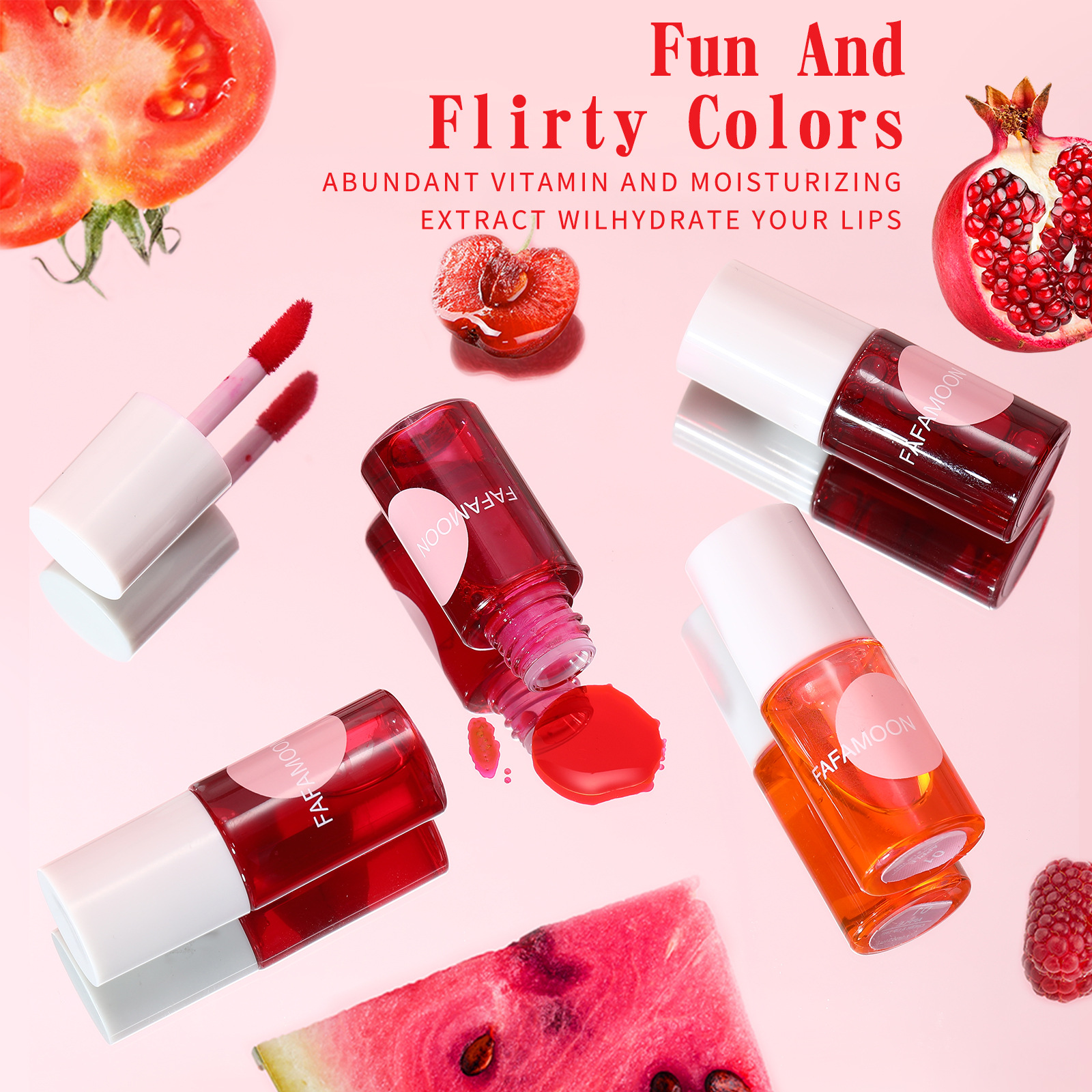 Cross-border Lipstick Water Lip Dye Lip Glaze Lasting Moisturizing Matte Lipstick Rouge Water Lip and Buccal FAFAMOON