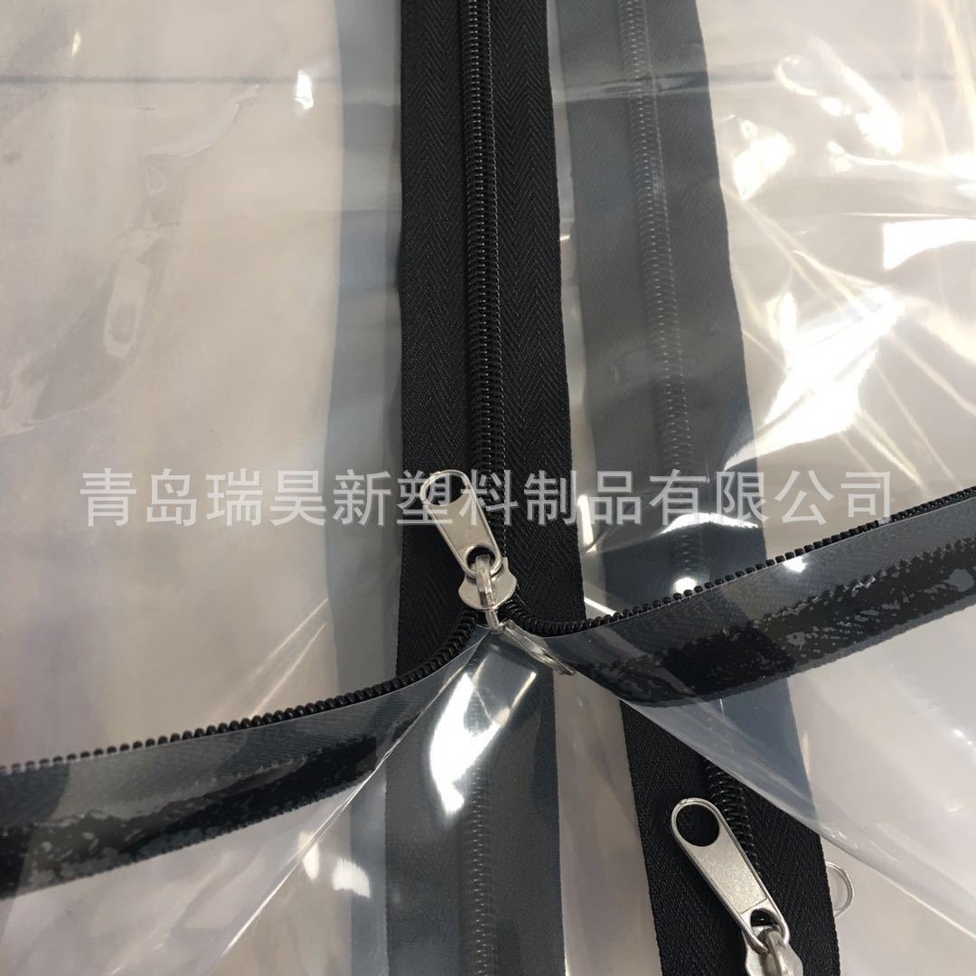 Zipper Door Decoration Temporary Use Dustproof Door U Shape Zipper Door