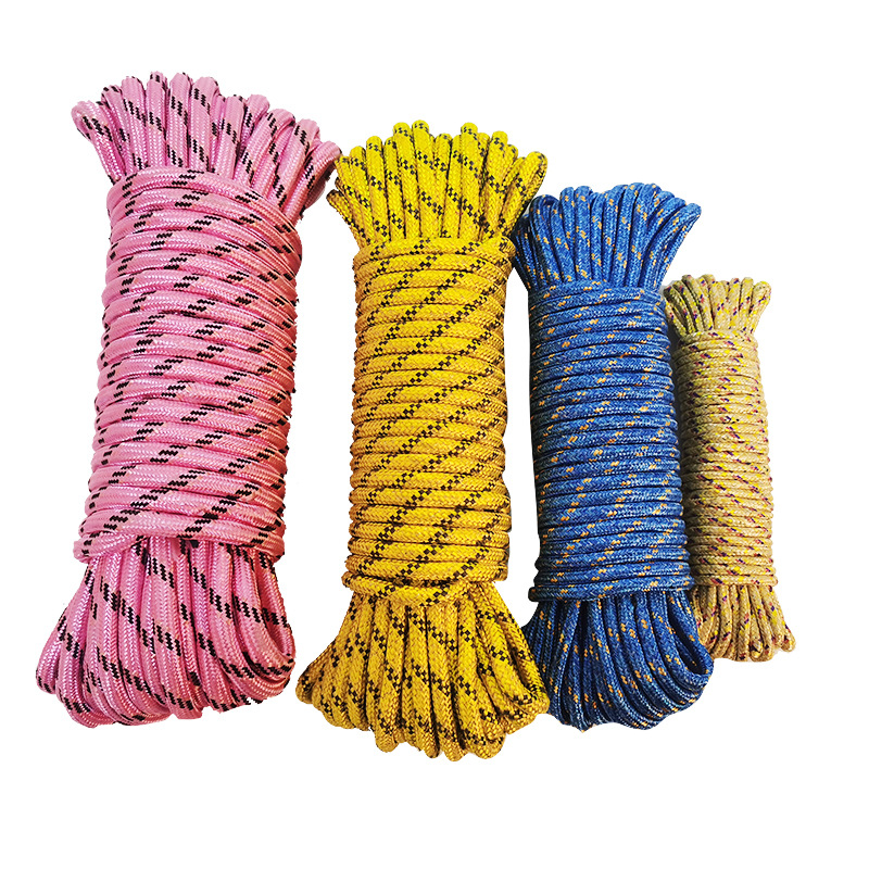 Factory rope net wholesale clothesline chemical fiber quilt rope lanyard indoor and outdoor thick windproof anti-slip rope binding rope