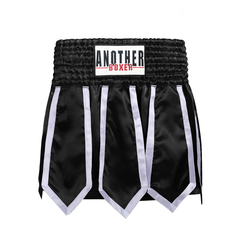 New Boxing Pants with Ribbons, Muay Thai Shorts, Competition Training Kickboxing Sanda Pants, Mixed Martial Arts Fighting Pants