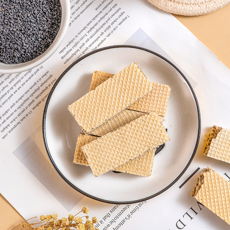 Five Black Waffle Black Wolfberry Black Mulberry Black Bean Black Sesame Sandwich