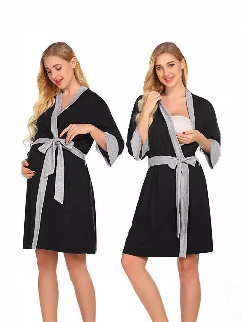 Одежда для беременных, чистый хлопок, пижамы, тонкая, послеродовая домашняя одежда, одежда для кормления, весна и осень, лето