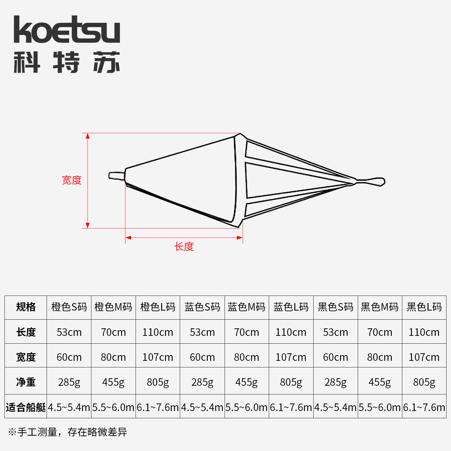 Koetsu Marine Sea Anchor Assault Boat Rubber Boat Pvc Traction Anchor Speedboat Sea Fishing Boat Umbrella Anchor Boat Anchor