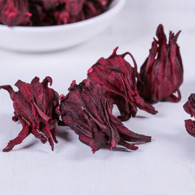 Premium Roselle Hibiscus 500g Canned Flower Tea Fresh Roselle Tea Bags with Tangerine Peel Free Shipping