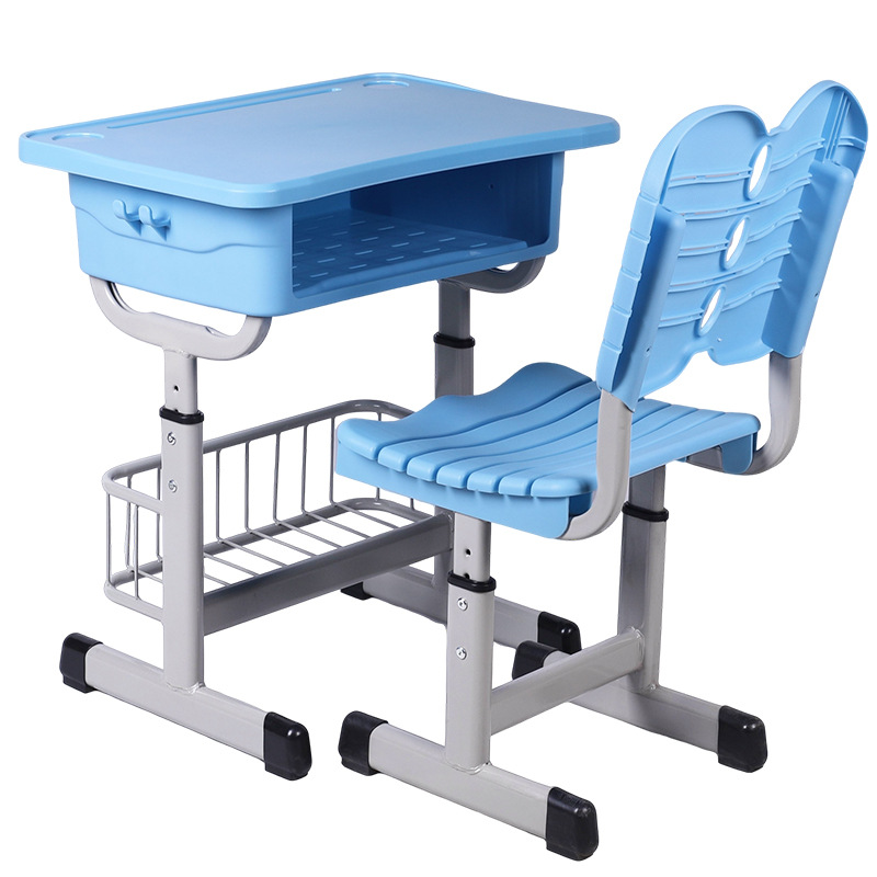 Thickened Abs School Plastic Kidsren's Learning Desks and Chairs for Primary and Secondary School Students Tutoring Class Writing Desks for School