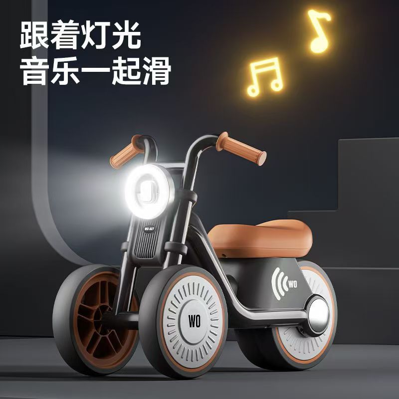 B Prince Harley Car Kidsren 1 to 3 Years Old Balance Car Baby Four-Wheel Walker Motorcycle Slider Strange