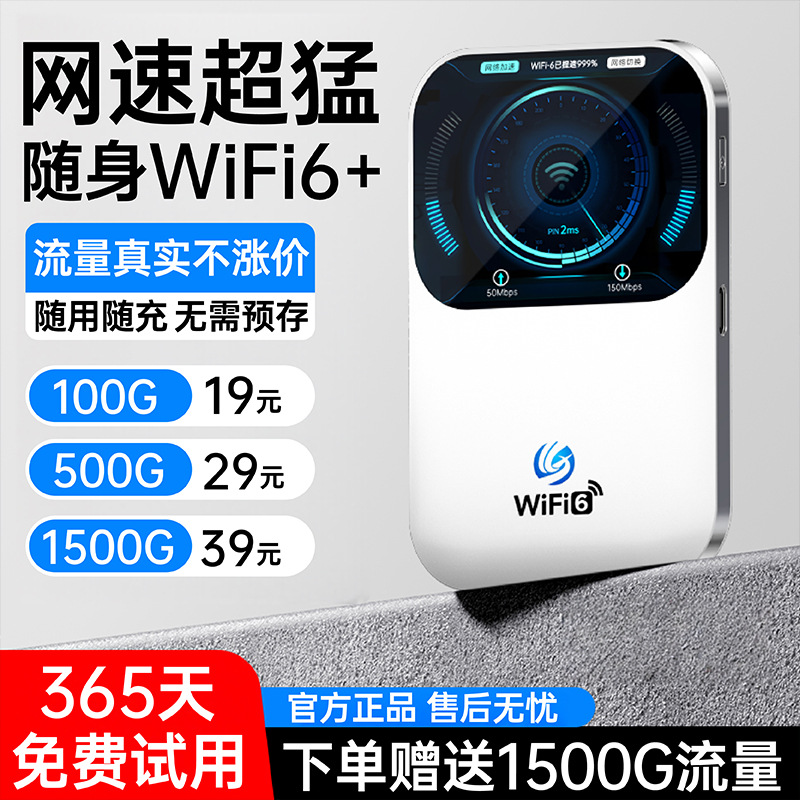 2025 New Portable Wifi Wireless Network Wif6 Outdoor Dormitory Rental Card-Free Portable Router