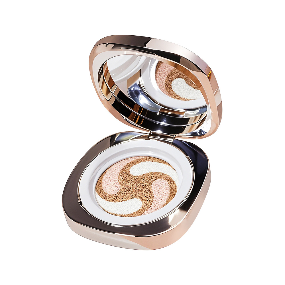 Watery Color Correcting Three-Color Air Cushion, Light and Moisturizing Air Cushion, Long-Lasting Makeup, Waterproof and Sweat-Proof Concealer Powder Manufacturer, Wholesale from Stock