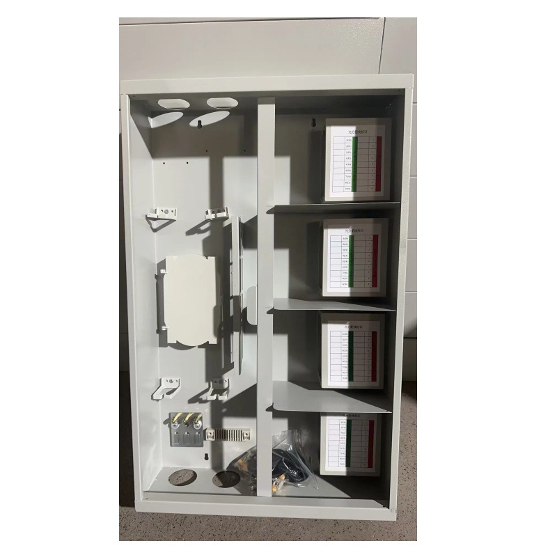 Four-Net-In-One Metal Splitter Box Communication Equipment Optical Cable Splitter Box Fiber Optic Splitter 144 Core Optical Transceiver Box