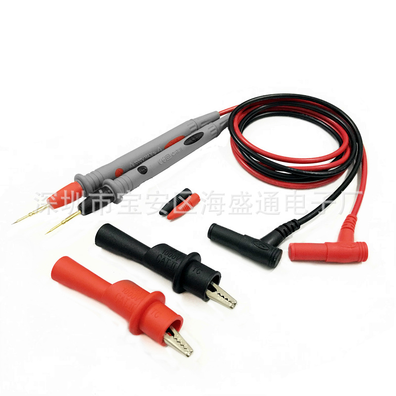 Multimeter Pen 1000V20A Special Tip Pen Wire Pointed Tip with Clip Multimeter Pen Stick Test Rod