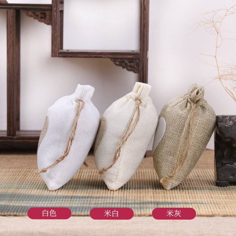 Hemp Rope Linen Drawstring Flap Pocket Pants Drawstring Linen Wine Bottle Bag Imitation Linen Drawstring Gift Packaging Bag Manufacturer Wholesale