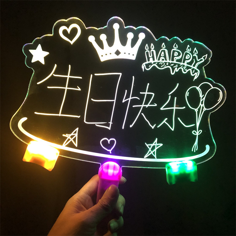 Ручная роспись, светящийся ручной знак, настраиваемый, стираемый и рукописный, неоновый свет, ночной свет