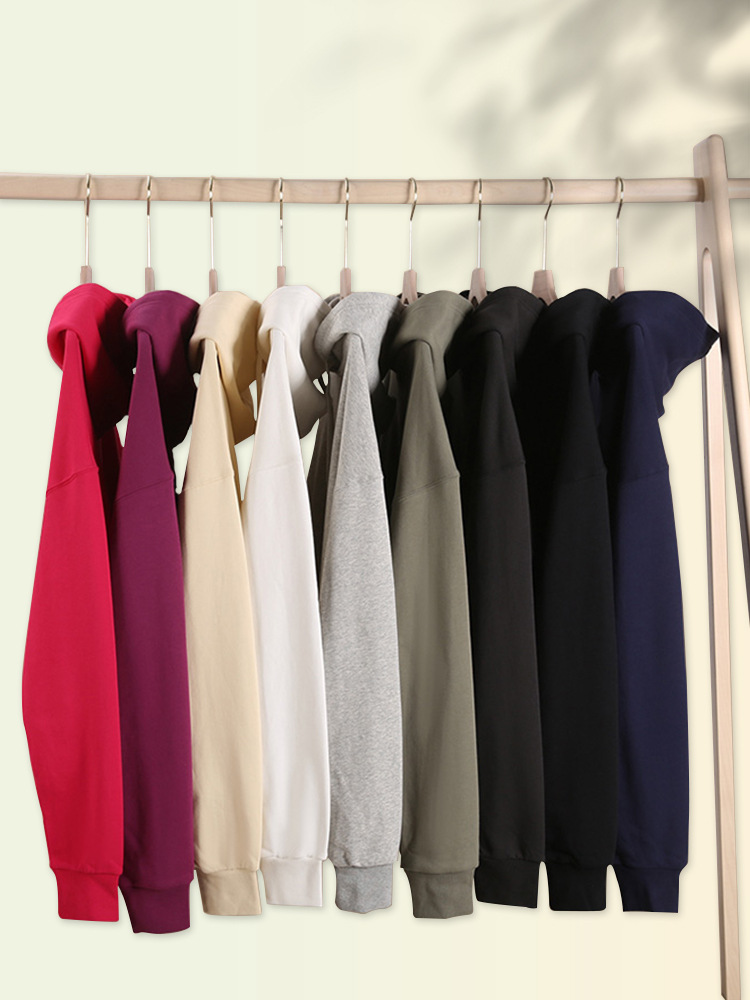 2025 New Solid Color Dopamine Heavyweight 420g Terry Cotton Men and Women Couple Same Style Hooded Sweatshirt Customized