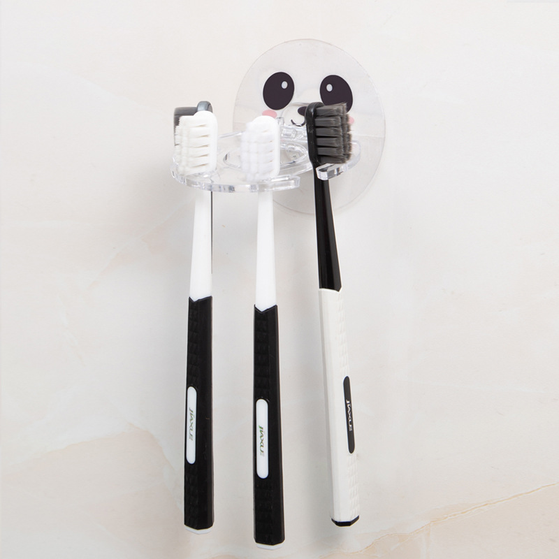 Creative Toothbrush Holster Punch-free Wall Hanging Storage Rack Storage Rack Toilet Toilet Supplies Plastic Toothpaste Rack
