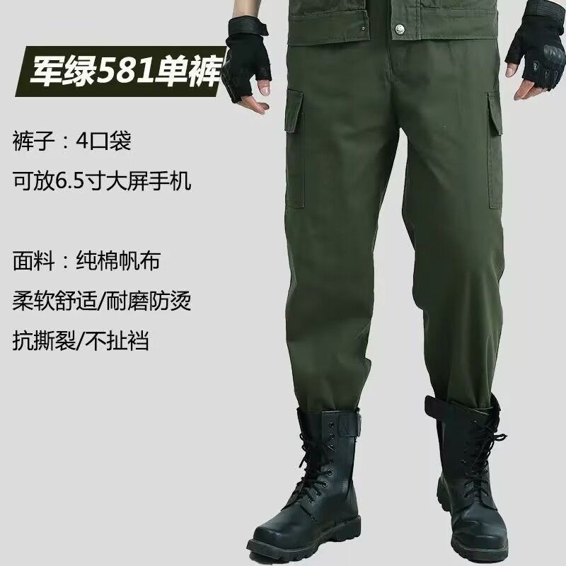 Workwear Suit for Men and Women, Cotton Imitation Ironing Wear-Resistant Labor Protection Clothing, Construction Site Welding Clothing, Cotton Workwear