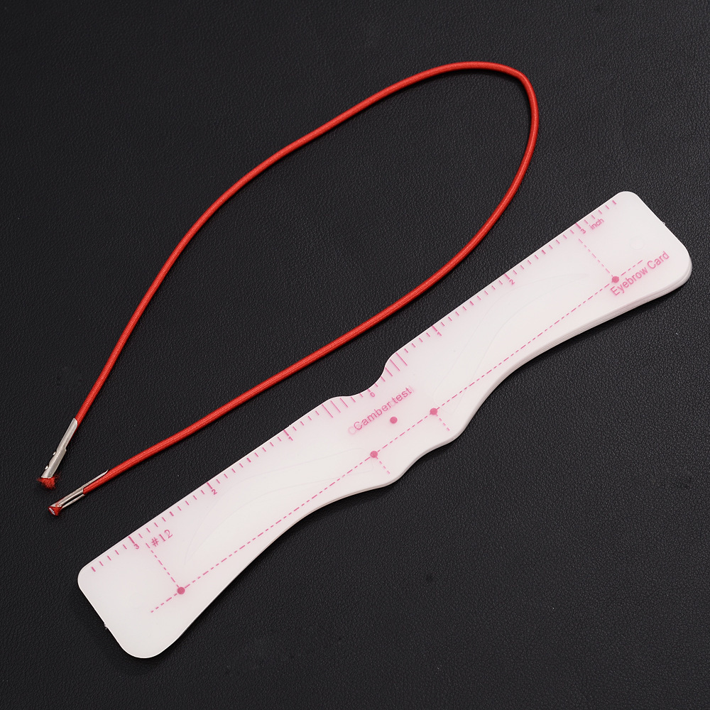 Cross-Border Product Eyebrow Thrush Artifact Novice Auxiliary Eyebrow Thrush Artifact Head-Mounted Silicone Conjoined Eyebrow Card 12 Styles Opp Bag