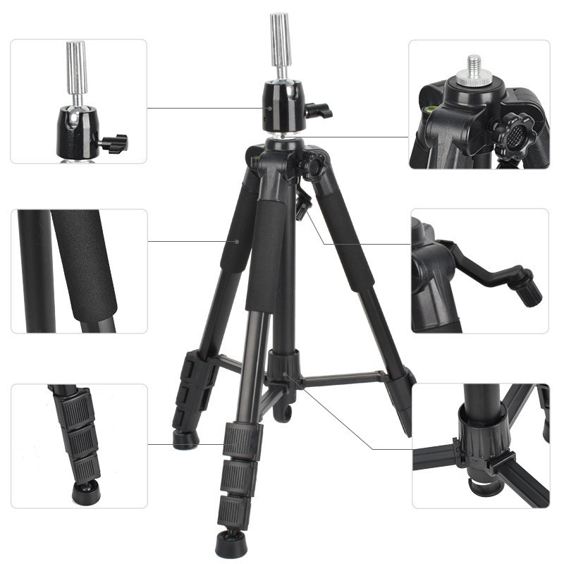 Mannequin Head Stand Tripod for Hairdressing, Wig Mannequin Head Model, Hair Cutting Floor Stand