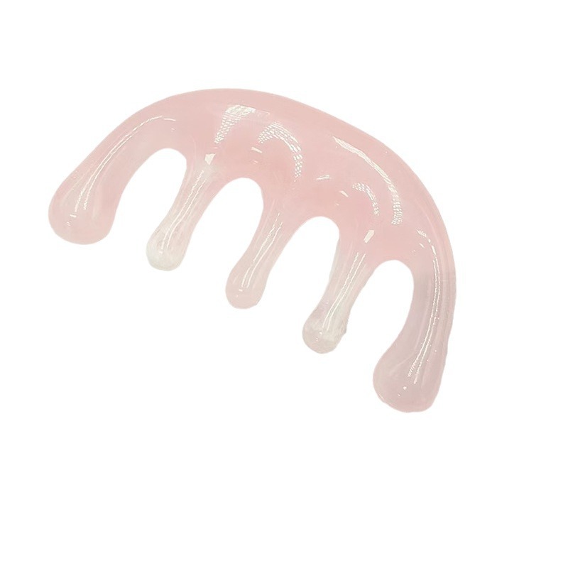Resin Big Five-Tooth Massage Comb Head Therapy Meridian Comb Five-Claw Head Scraping Relaxer Meridian Stick Beauty Tool