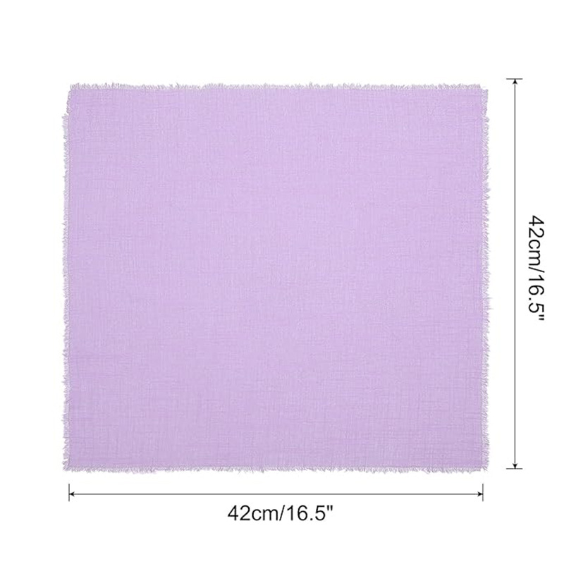 Tassel Pure Cotton Raw Edge Napkin Cloth Amazon Wedding Tablecloth Tassel Napkin Cotton Gauze Cheesecloth