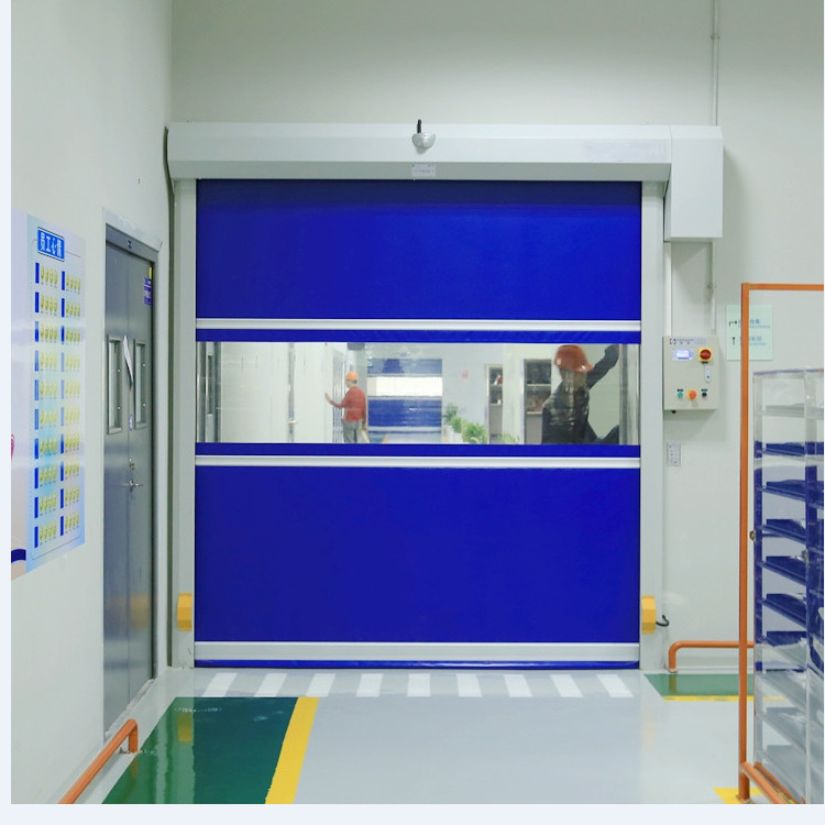 Pvc Quick Rolling Shutter Door Dust-Free Workshop Underground Garage Wind-Resistant Rolling Shutter Door Thermal Insulation Dust-Proof Quick Door