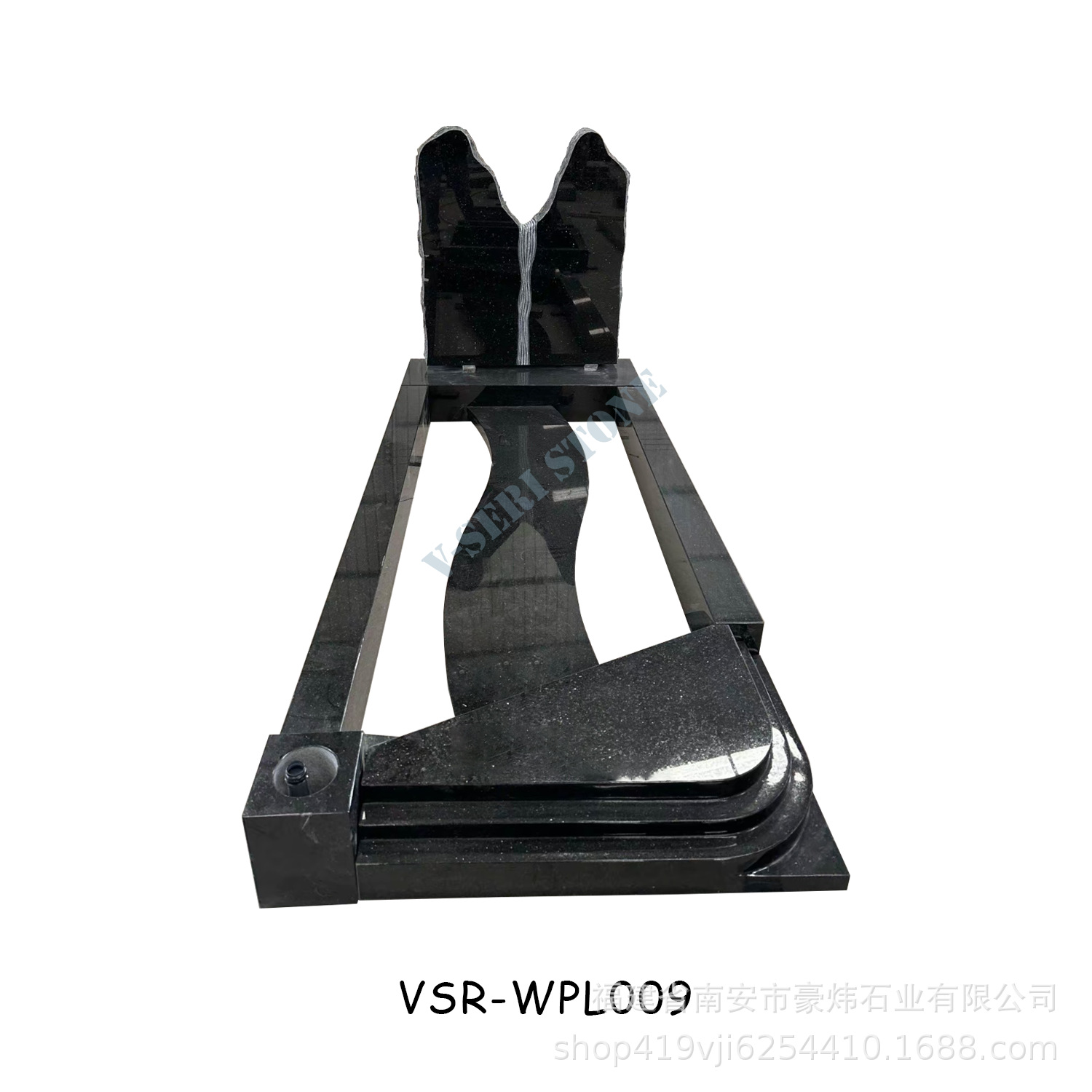 Two-Color Processing Simple Tombstone Customization Cost-Effective Granite Tombstone