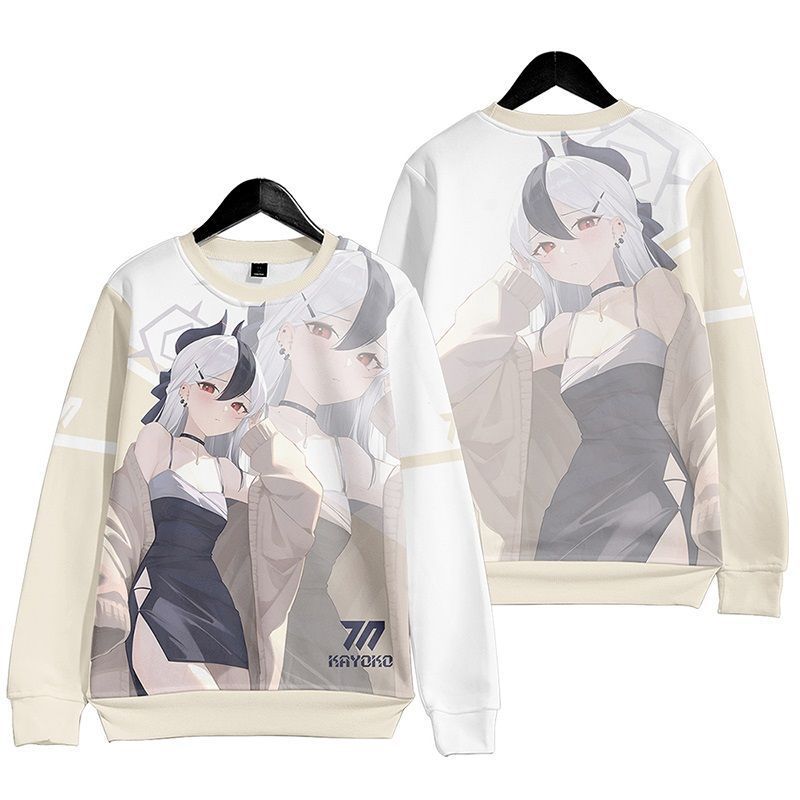 Blue File Animation Surrounding Hooded Sweatshirt Bird Tour Xingye Sand Wolf Baizi cos Secondary Fashion Clothes