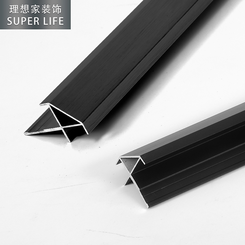 5-12mm Wall Panel Edge Strip Aluminum Alloy Edge Strip Profile Card Board Strip Decorative Strip Metal Wire I-Shaped Positive Corner